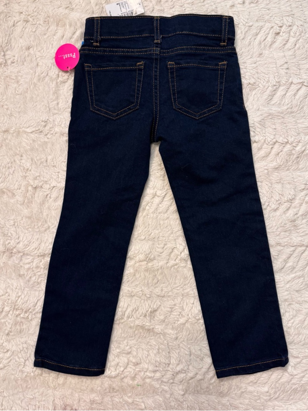 The Children's Place Girls' Dark Wash Skinny Jeans - Navy 5t new with tags - Picture 2 of 4